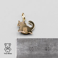 Load image into Gallery viewer, Fat Orange Cat - Mexican Fire Opal &amp; Diamond Necklace 18K Yellow Gold