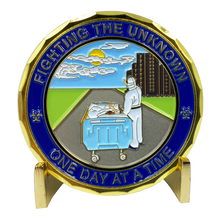 Load image into Gallery viewer, CL2-15 Fighting the Unknown on America's Front Line Essential Worker Nurse Doctor Medical Pandemic Response Challenge Coin