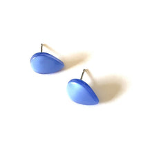 Load image into Gallery viewer, Royal Blue Moonglow Teardrop Stud Earrings