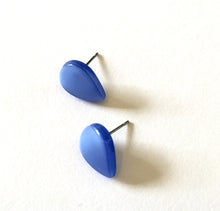 Load image into Gallery viewer, Royal Blue Moonglow Teardrop Stud Earrings