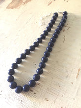 Load image into Gallery viewer, Navy Blue Marco Lucite Beaded Necklace