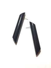 Load image into Gallery viewer, Black Couture Mega Stick Stud Statement Earrings