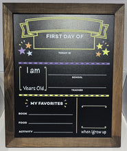 Load image into Gallery viewer, First and Last Day of School Reversible Chalkboard