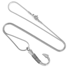 Load image into Gallery viewer, Fishing Hook Cremation Necklace