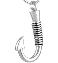 Load image into Gallery viewer, Fishing Hook Cremation Necklace