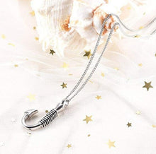 Load image into Gallery viewer, Fishing Hook Cremation Necklace
