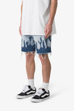 Load image into Gallery viewer, Flame Denim Shorts - Blue