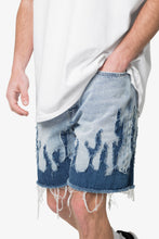 Load image into Gallery viewer, Flame Denim Shorts - Blue