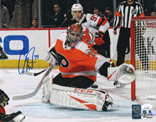 Load image into Gallery viewer, Carter Hart Philadelphia Flyers First Career Shutout Autographed NHL Hockey Photo