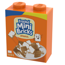 Load image into Gallery viewer, Frosted Mini Bricks Cereal - Custom Printed 1x2x2 Brick