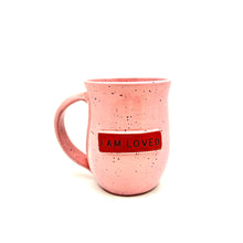 Load image into Gallery viewer, I am Loved Mug - Pink Speckles