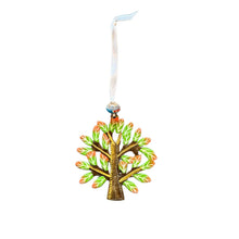 Load image into Gallery viewer, Tree of Life Tree Ornament- Orange/Green