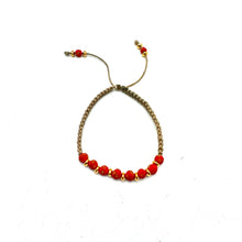 Load image into Gallery viewer, Jameson Macrame Bracelet- Red