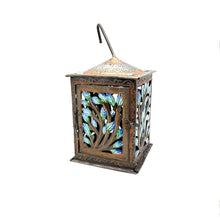 Load image into Gallery viewer, Painted Tree of Life Hanging Lantern