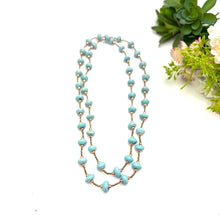 Load image into Gallery viewer, Robin’s Egg and Rose Gold Necklace