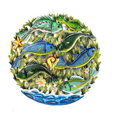 Load image into Gallery viewer, Blue-Green Swimming Fish