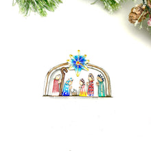 Load image into Gallery viewer, Painted Dome Mini Standing Nativity