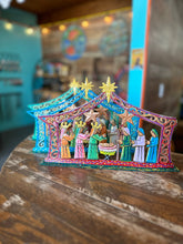 Load image into Gallery viewer, Staff Favorite Turquoise Standing Nativity