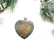 Load image into Gallery viewer, Glitter Heart Ornament
