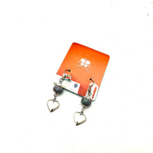 Load image into Gallery viewer, Heart Charm Earring- Periwinkle Grey
