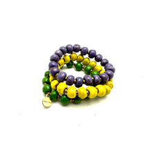 Load image into Gallery viewer, Mardi Gras Bracelet Stack