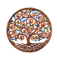 Load image into Gallery viewer, Bronze wirh Pink Flowers Tree of Life