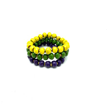 Load image into Gallery viewer, Mardi Gras Bracelet Stack