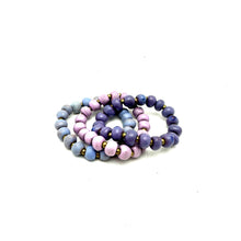 Load image into Gallery viewer, Lavender Watercolor Bracelet Stack