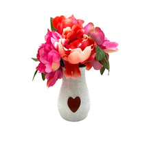 Load image into Gallery viewer, Calliope Heart Vase - Speckled White
