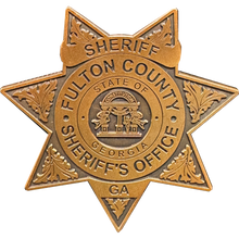 Load image into Gallery viewer, BL6-013 Fulton County Sheriff Georgia President Donald J. Trump MAGA Mugshot Challenge Coin