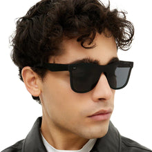 Load image into Gallery viewer, Sustainable Future - Black Square Wayfarer Sunglasses