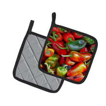Load image into Gallery viewer, Chilis by Gary Kwiatek Pot Holders - Set of 2 Decorative Kitchen Helpers | Made in the USA