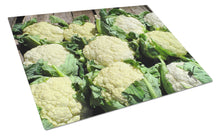 Load image into Gallery viewer, Cauliflower by Gary Kwiatek Glass Cutting Boards – Durable, Decorative Kitchen Art Large