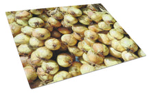 Load image into Gallery viewer, Onions by Gary Kwiatek Glass Cutting Boards – Durable, Decorative Kitchen Art Large