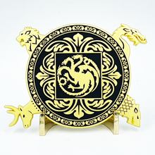 Load image into Gallery viewer, EL7-05 GoT challenge coin Game of Thrones Targaryen Lannister Baratheon Stark