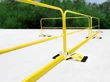 Load image into Gallery viewer, Frontline Guardrail System Non-Penetrating Complete 100' Kit - OSHA Compliant