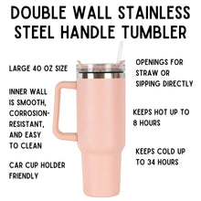 Load image into Gallery viewer, World’s Best Cup: The GetBullish Sticker Tumbler 40 Oz Handle Travel Mug - Choose Your Own Sticker Pack