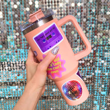 Load image into Gallery viewer, World’s Best Cup: The GetBullish Sticker Tumbler 40 Oz Handle Travel Mug - Choose Your Own Sticker Pack