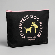 Load image into Gallery viewer, GetBullish Volunteer Dog Petter Canvas Zipper Pouch 9.5" x 7" | Cosmetics Bag or Pencil Case