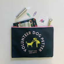 Load image into Gallery viewer, GetBullish Volunteer Dog Petter Canvas Zipper Pouch 9.5" x 7" | Cosmetics Bag or Pencil Case