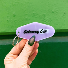 Load image into Gallery viewer, Getaway Car Motel Style Keychain in Translucent Purple