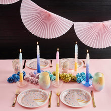 Load image into Gallery viewer, Glass Candle Holder in Cream | Aesthetic Tinted Candle Sticks Glass Taper Candlestick Base