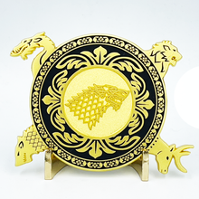 Load image into Gallery viewer, EL7-05 GoT challenge coin Game of Thrones Targaryen Lannister Baratheon Stark