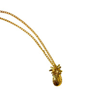 Load image into Gallery viewer, Gold Pineapple Pendant Necklace | Tropical Summer Jewelry