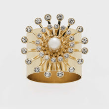 Load image into Gallery viewer, Pearl star napkin rings, set of two