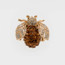 Load image into Gallery viewer, Sparkle bee brooch, topaz