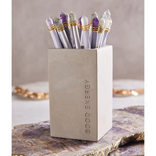 Load image into Gallery viewer, Good Energy Quartz Crystal Pens in Gray, Amethyst and Clear