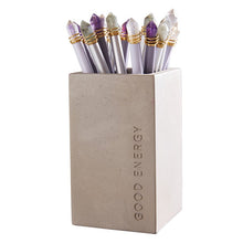 Load image into Gallery viewer, Good Energy Quartz Crystal Pens in Gray, Amethyst and Clear