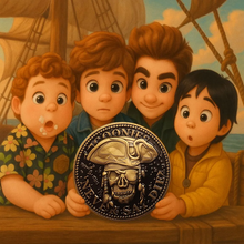 Load image into Gallery viewer, GL14-006 Goonies Astoria Police Challenge Coin Goonies Never Say Die One Eyed Willie