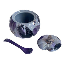 Load image into Gallery viewer, Pumpkin Sugar Pot, Spoon, and Creamer
